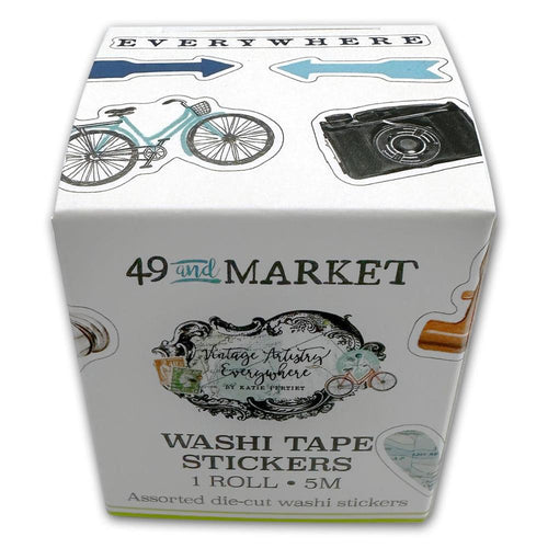Everywhere Washi Tape Stickers 49 & Market