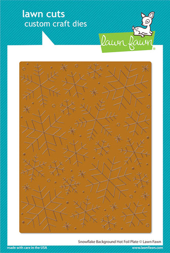 Snowflake Background Hot Foil Plate LF2977 Lawn Fawn