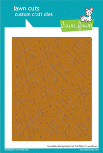 Snowflake Background Hot Foil Plate LF2977 Lawn Fawn
