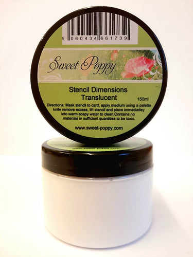 Stencil Dimensions: Translucent Paste