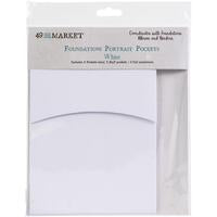 Portrait pockets - white