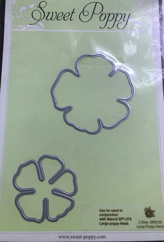 Large Poppy Head Die Sweet Poppy SPD-105