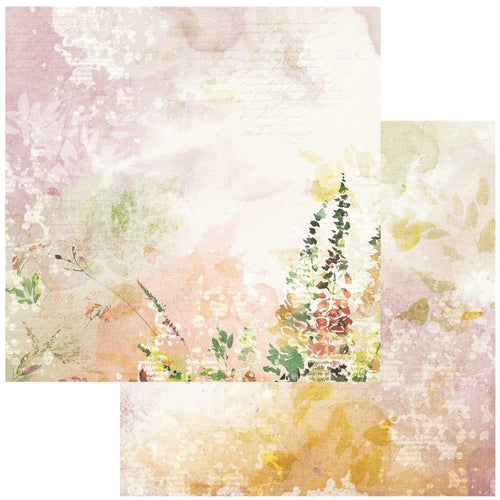 Plum Grove - Flowerscape 12x12 paper by 49 & Market