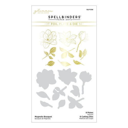 Magnolia Bouquet Hot Foil Plate & Dies GLP-306