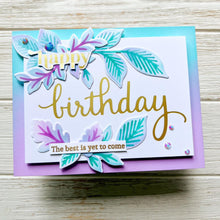 Load image into Gallery viewer, Happy Birthday Sentiment Suite Hot Foil Plate 162922