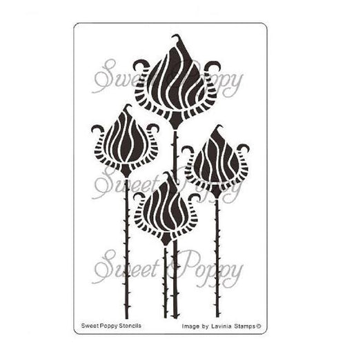 Zen Tulips Metal Stencil SP1-246 Sweet Poppy