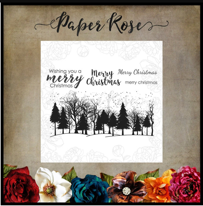 Winter Trees 4” x 6” 17499 Clear Stamp Set