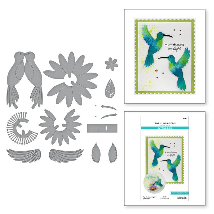 Pop-Up Hummingbird Die Bibi Cameron S5-561 Spellbinders