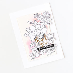 Thank You Hot Foil Plate 169422 by Pinkfresh Studio