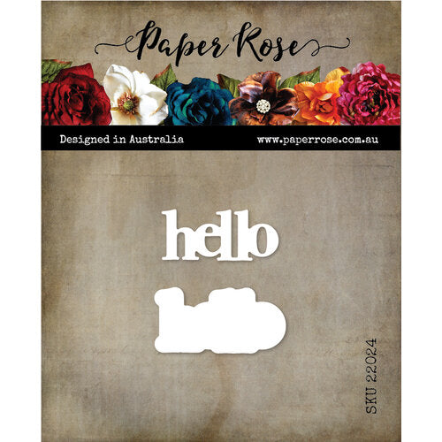 Hello Chunky Layered Metal Die 22024 by Paper Rose