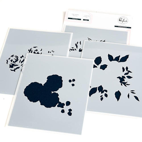 Floral Trio Stencil Set 192023 Pinkfresh