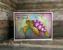 Load image into Gallery viewer, Turtle Clear Stamp A6 by Sweet Poppy