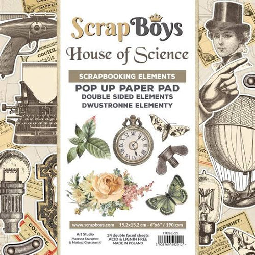 Scrap Boys House of Science 6x6 Scrapbooking Elements HOSC-11