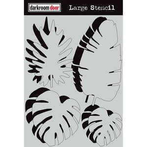 Tropical Leaves - Large Stencil