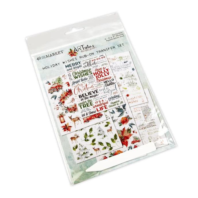 Holiday Wishes - 6x8 Rub-On Transfers by 49 & Market