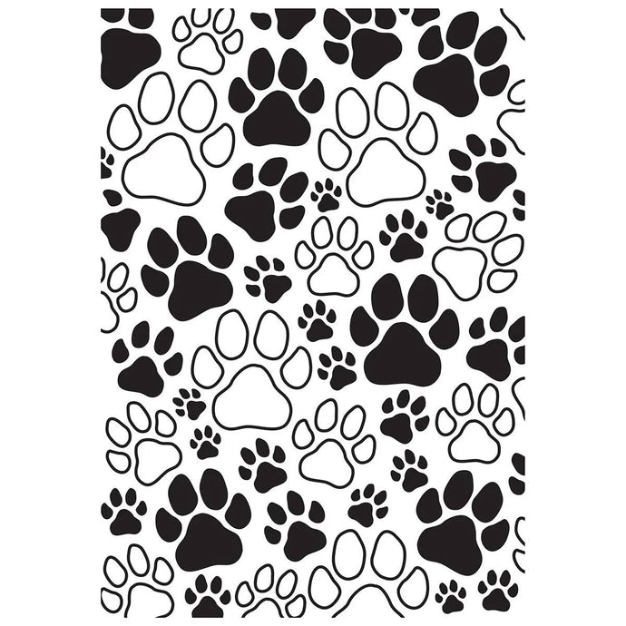 Paw Prints Embossing Folder