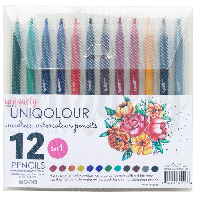 Uniqolour Woodless Watercolour Pencils Set 1 UCE1939