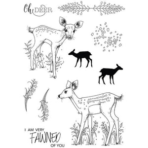 Baby Fawn Clear A6 Stamp by Pink Ink