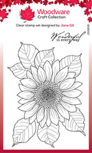 Load image into Gallery viewer, Sunflower Rays Floral Stamp Set JGS835 by Jane Gill