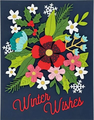 Winter Florals Die by Spellbinders S5-553