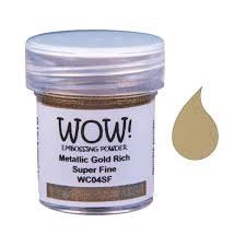 Metallic Gold Rich Wow Super Fine Embossing Powder WC04SF(O)