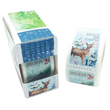 Load image into Gallery viewer, Holiday Wishes Postage Stamp Washi Tape