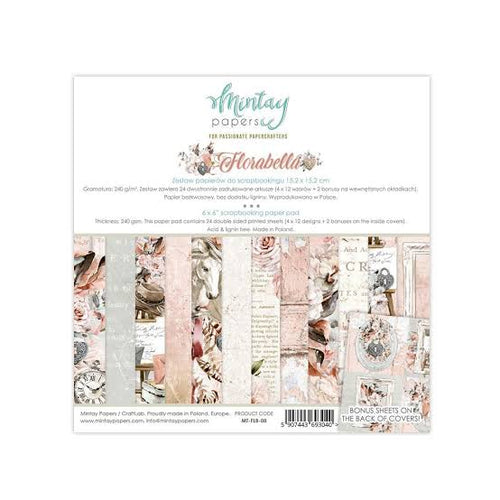 Florabella 6”x6” paper pad by Mintay
