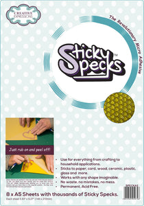 Sticky Specks A5 pack of 8 sheets