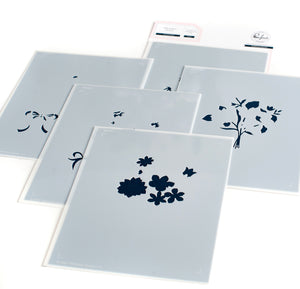 Floral Envelope Stencil Set