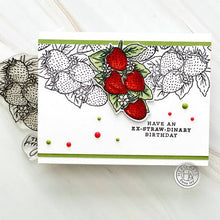 Load image into Gallery viewer, Florals Strawberries Clear Stamp CM540 Hero Arts