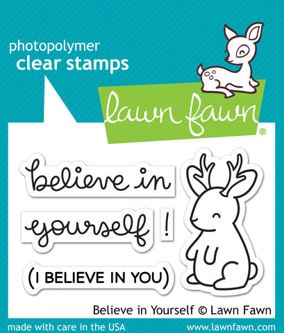 Believe in Yourself Clear Stamp LF1042 by Lawn Fawn
