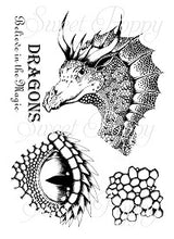 Load image into Gallery viewer, A5 Stamp - Dragon Set