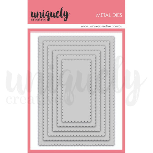 Scalloped Nesting Rectangle Die