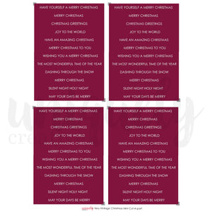 A Very Vintage Christmas Cut-a-part Sheet Mini