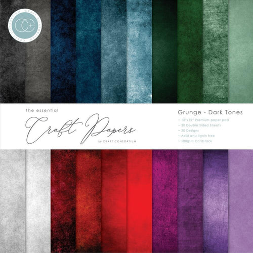 Grunge - Dark Tones 12 x 12 by Craft Consortium
