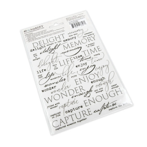 Defining Words 01 - Vintage Bits Rub-Ons by 49 & Market