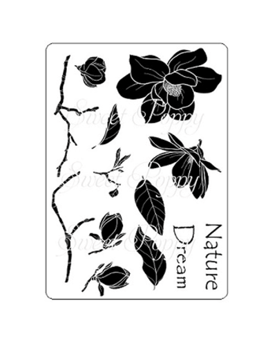 Create Magnolia Stamp Set sweet poppy Spstmp-create