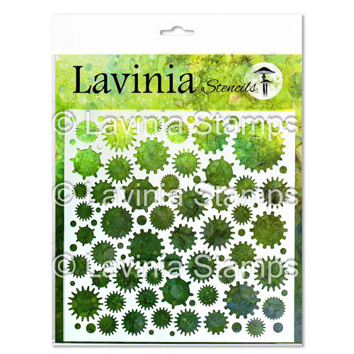 Cogs 8”x8” Stencil ST038 Lavinia
