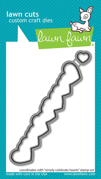 Simply Celebrate Hearts Die LF2723 by Lawn Fawn