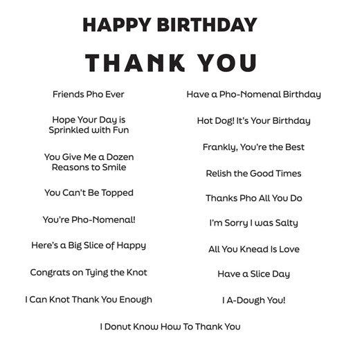 Sweet & Savoury Sentiments