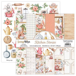 Scrap Boys Kitchen Stories 12 x 12 Paper Pad KIST-08