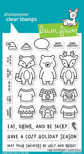 Ugly and Bright Clear Stamps by Lawn Fawn