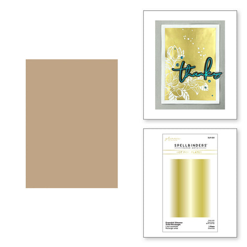 Rectangle Hot Foil Plate Spellbinders GLP320