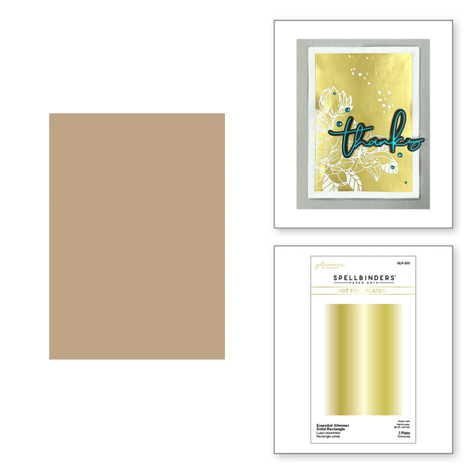 Rectangle Hot Foil Plate Spellbinders GLP320