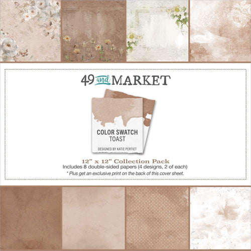 Toast - 12x12 Colour Swatch Paper Pack 49 & Market