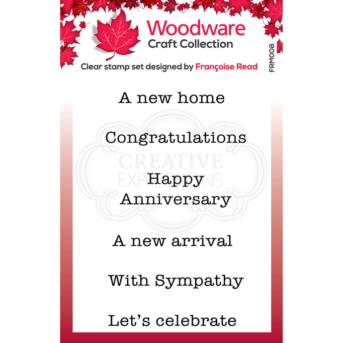 Mini Wordings Clear Stamp Set FRM008