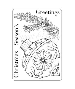 Christmas Bauble A6 Stamp Set by Sweet Poppy