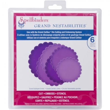 Grand Scalloped Circles Nesting Dies LF-124 Spellbinders