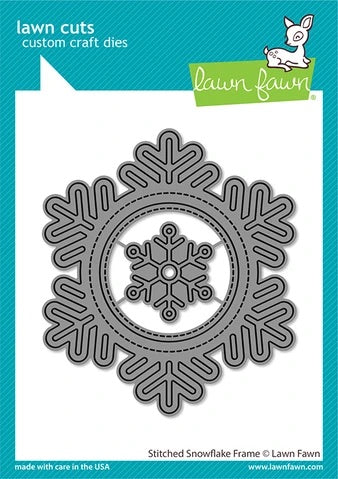 Stitched Snowflake Frame LF2701