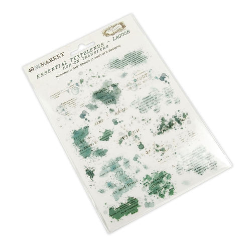 Lagoon - Essential Textblends Rub-On Transfers by 49 & Market